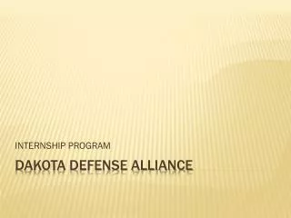 DAKOTA DEFENSE ALLIANCE