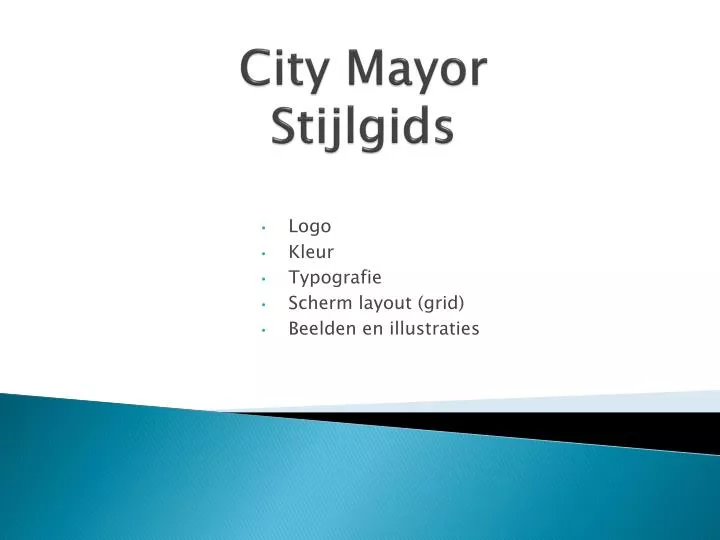 city mayor stijlgids
