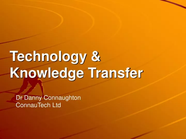 technology knowledge transfer