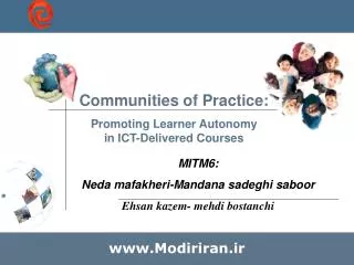 Communities of Practice: Promoting Learner Autonomy in ICT-Delivered Courses