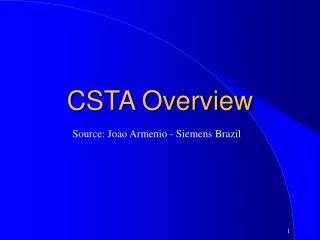 CSTA Overview