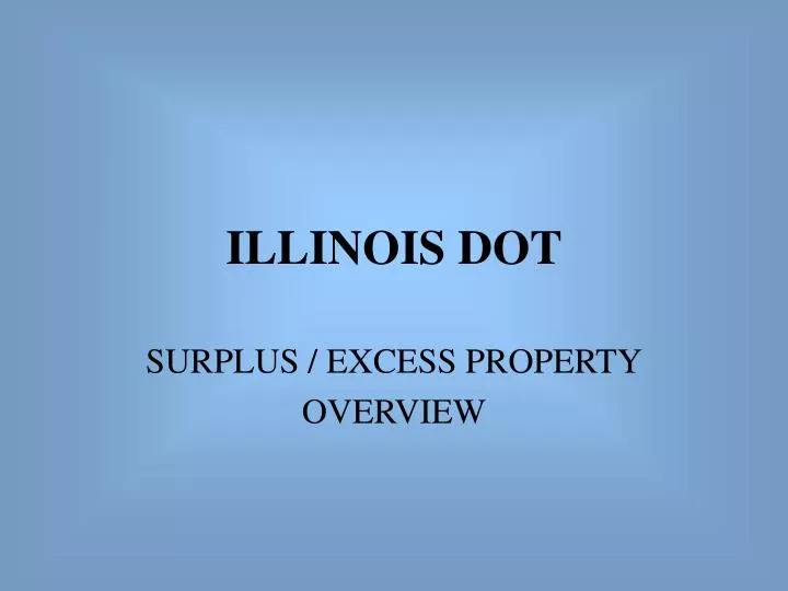 illinois dot