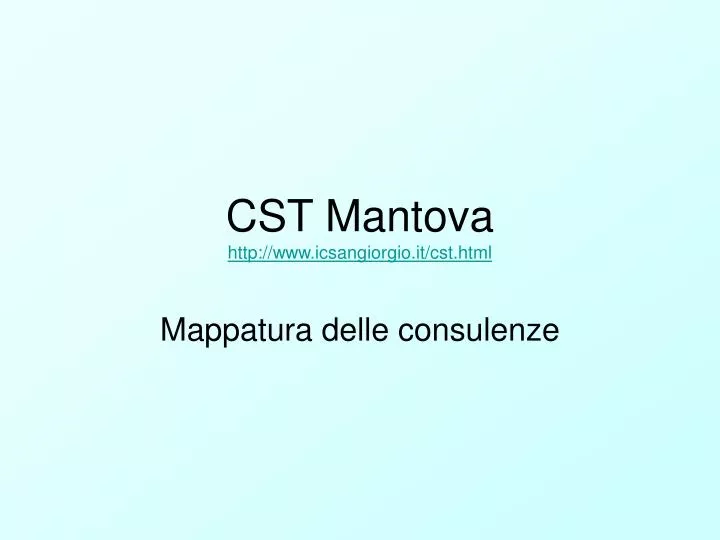 cst mantova http www icsangiorgio it cst html
