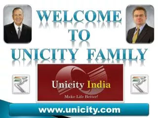 WELCOME To UNICITY FAMILY
