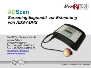 ad scan screeningdiagnostik zur erkennung von ads adhs