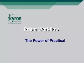Prism Workflow