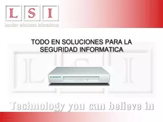 todo en soluciones para la seguridad informatica