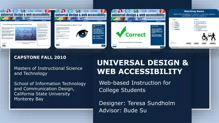 universal design web accessibility