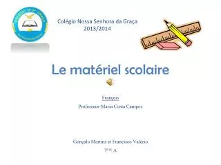 le mat riel scolaire