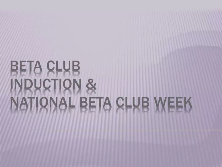 beta club induction national beta club week