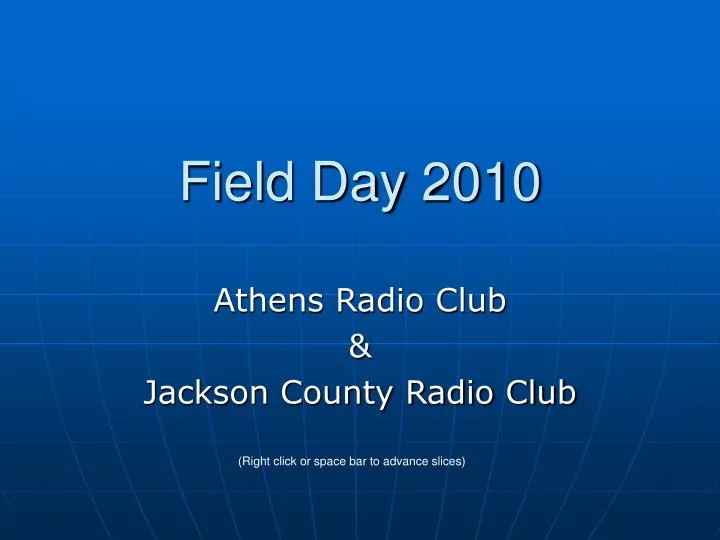 field day 2010