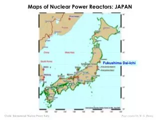 Maps of Nuclear Power Reactors: JAPAN