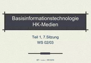 basisinformationstechnologie hk medien