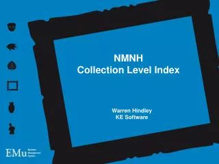 NMNH Collection Level Index