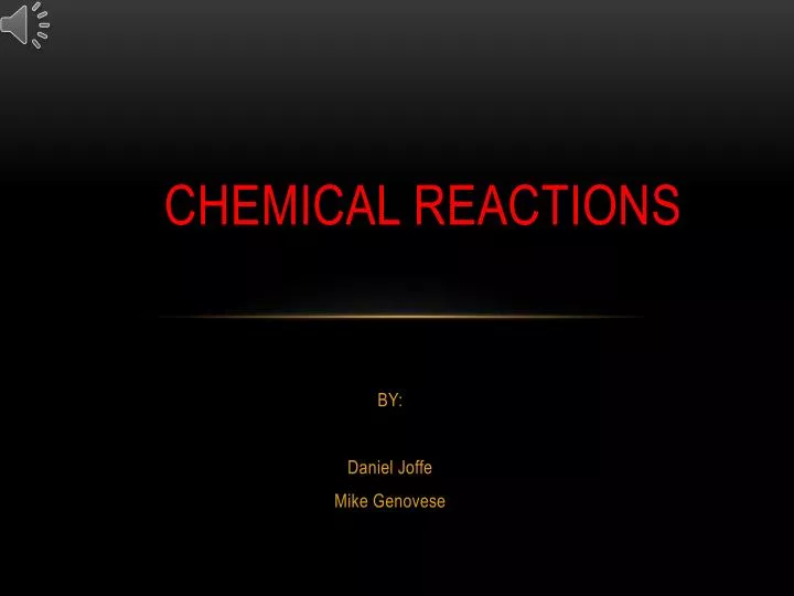 chemical reactions