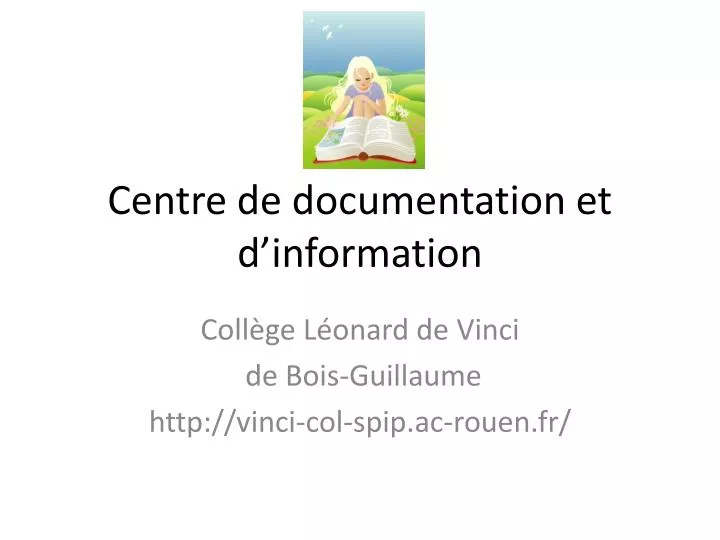 centre de documentation et d information