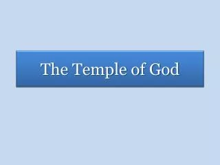 The Temple of God