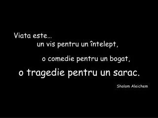 o tragedie pentru un sarac