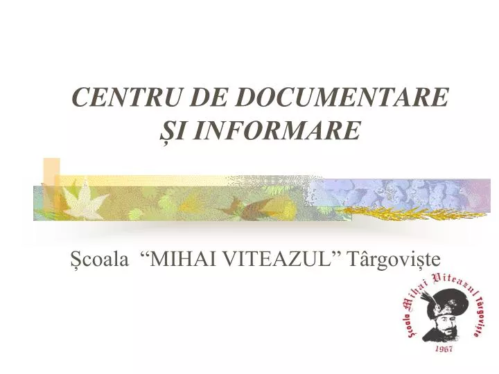 centru de documentare i informare