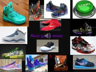 Shoe game maze