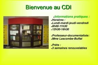 bienvenue au cdi