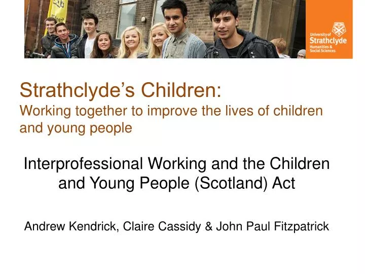 strathclyde s children working together to improve the lives of children and young people
