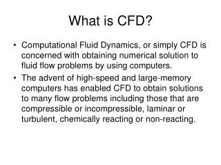 What is CFD?