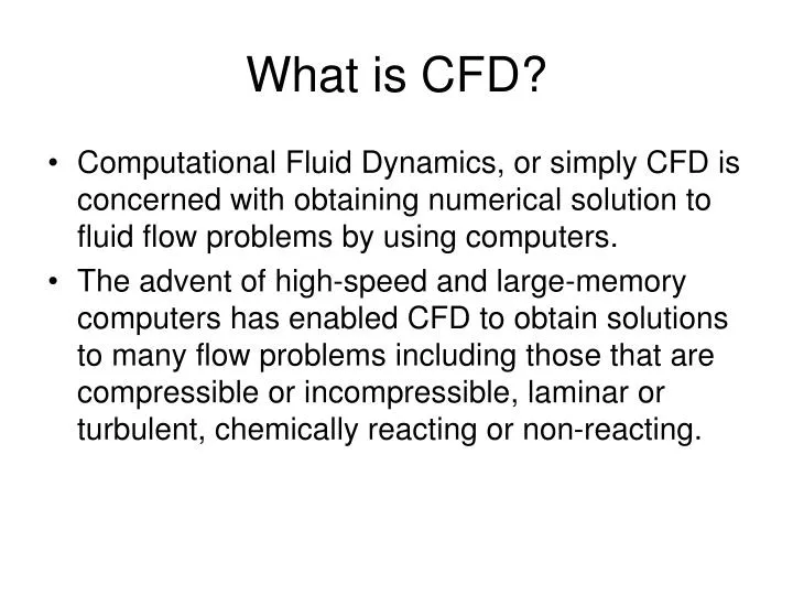 what is cfd