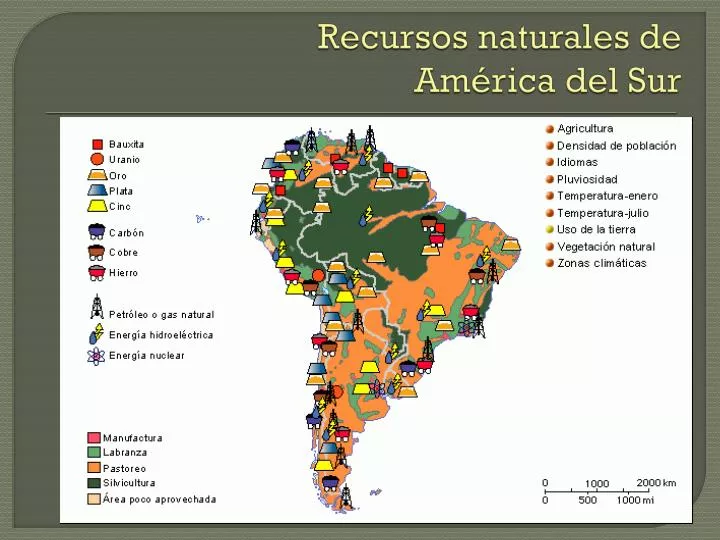 recursos naturales de am rica del sur