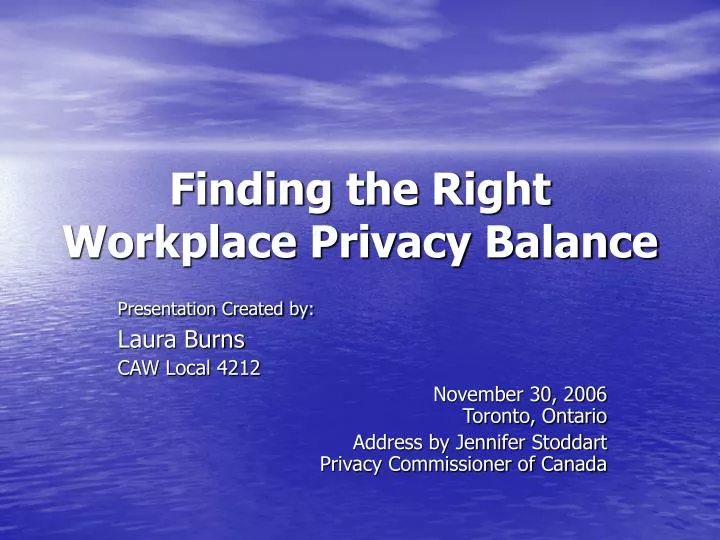finding the right workplace privacy balance