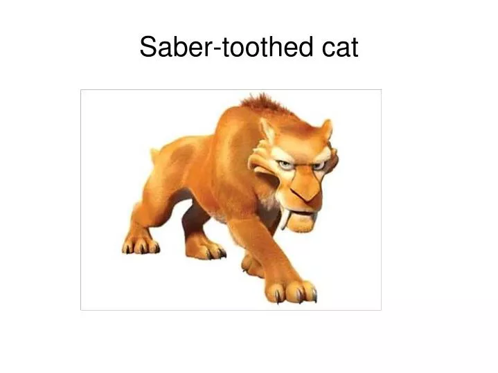 saber toothed cat