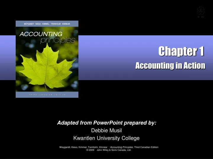 chapter 1 accounting in action