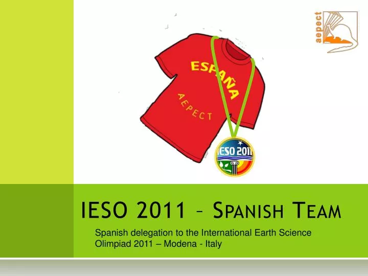 ieso 2011 spanish team