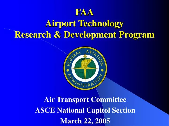 faa airport technology research development program