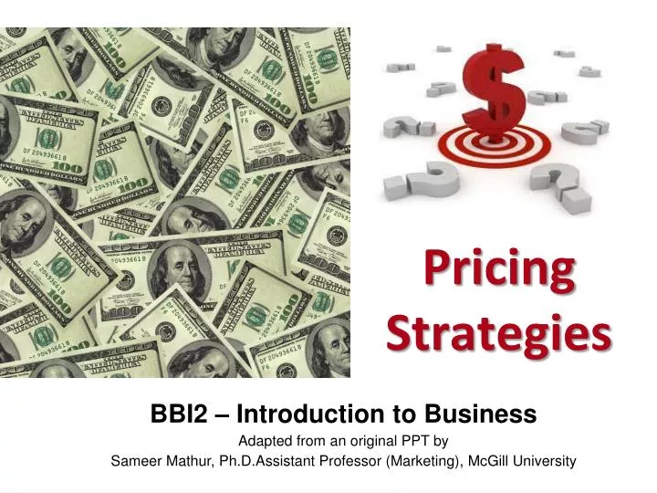 pricing strategies