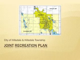 Joint Recreation Plan