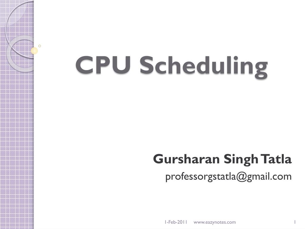 Understanding CPU Scheduling Algorithms - slide 1