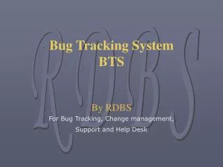 Bug Tracking System BTS