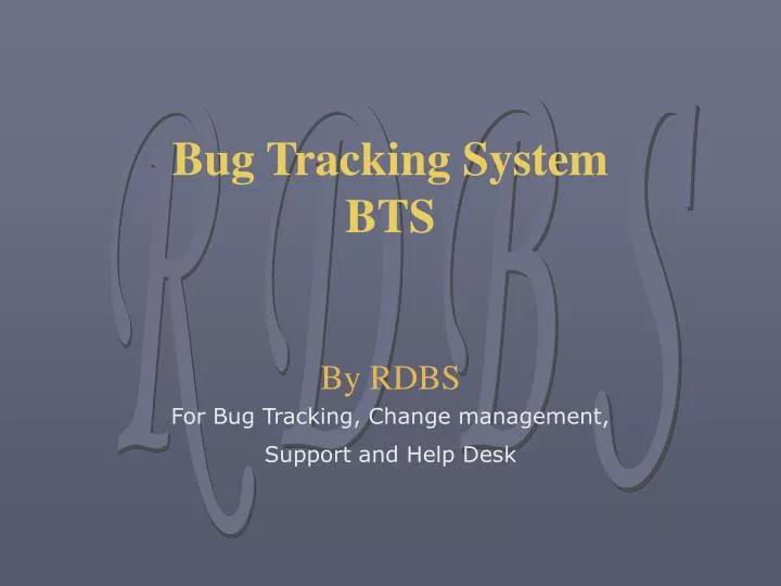 bug tracking system bts
