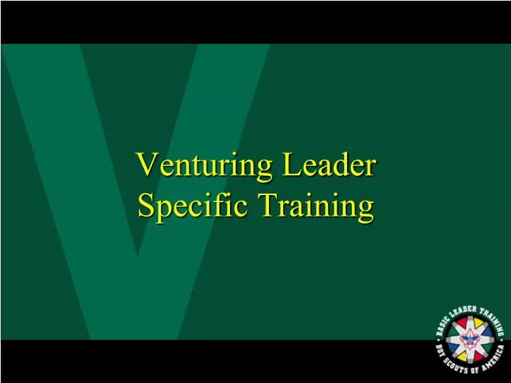 venturing leader specific training