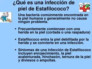 qu es una infecci n de piel de estafilococo