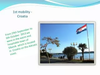 1st mobility - Croatia