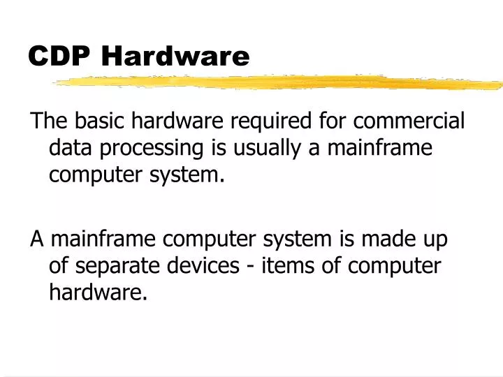 cdp hardware