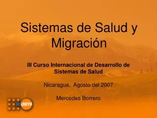 sistemas de salud y migraci n