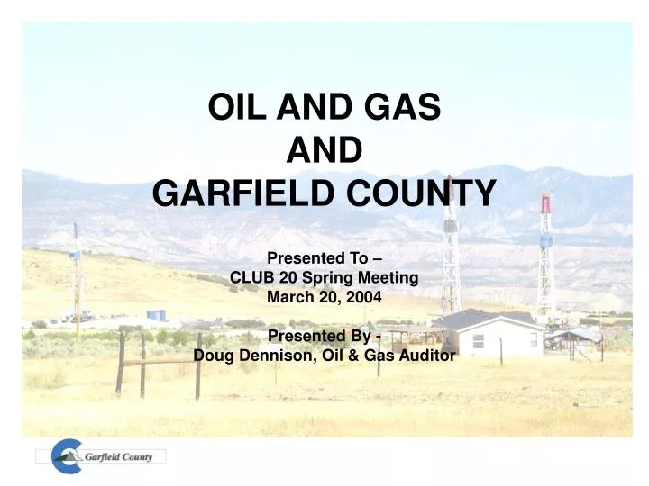 oil and gas and garfield county