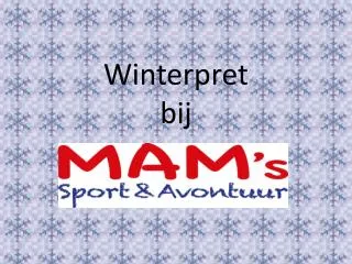 winterpret bij