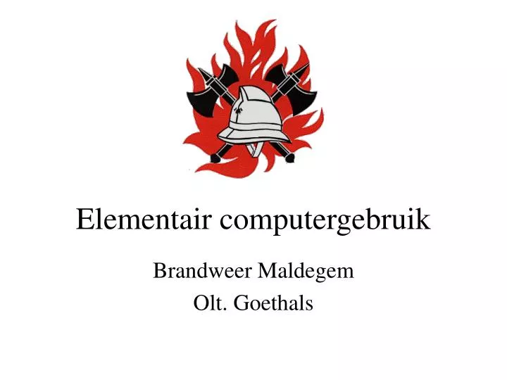 elementair computergebruik