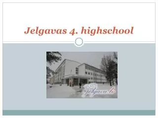Jelgavas 4. highschool