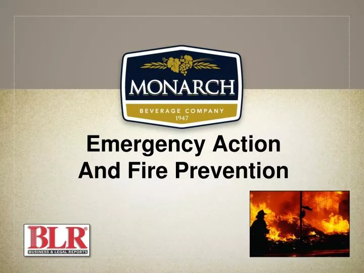 emergency action and fire prevention
