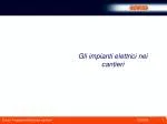 Gli impianti elettrici nei cantieri - slide 1
